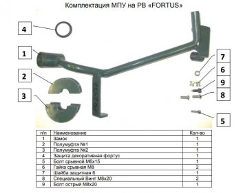 11 599 р. Замок рулевого вала FORTUS (бесштыревой) Toyota Fortuner AN160 дорестайлинг (2015-2020)  с доставкой в г. Москва. Увеличить фотографию 3