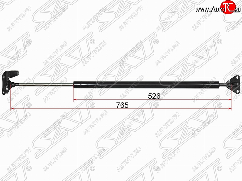 1 159 р. Левый газовый упор крышки багажника SAT (высокая крыша) Toyota Hiace H200 минивэн (Япония) дорестайлинг  (2004-2007)  с доставкой в г. Москва