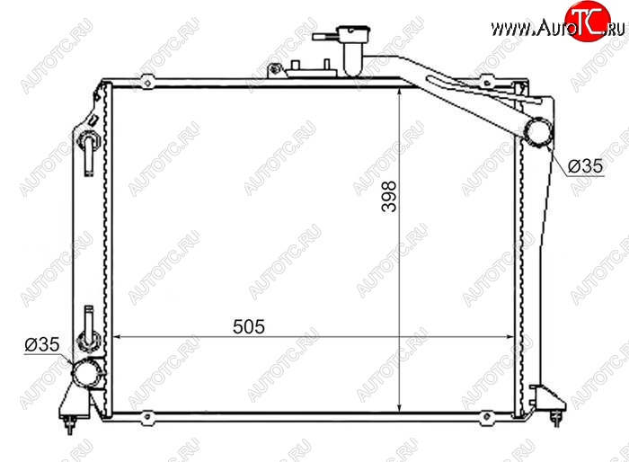 10 899 р. Радиатор двигателя SAT (GASOLINE) Toyota Hiace H100 минивэн дорестайлинг (Япония) (1989-1993)  с доставкой в г. Москва