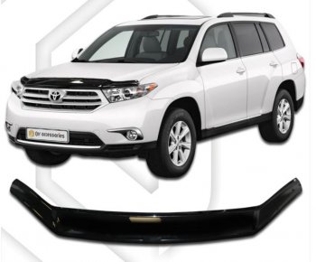 Дефлектор капота CA-Plastiс Toyota (Тойота) Highlander (Хайлэндер)  XU40 (2010-2013) XU40 рестайлинг