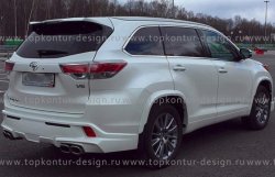 12 999 р. Комплект накладок на колёсные арки TopKontur Design Toyota Highlander XU50 дорестайлинг (2013-2017)  с доставкой в г. Москва. Увеличить фотографию 3