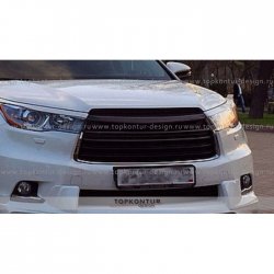 5 399 р. Решётка радиатора TopKontur Design Toyota Highlander XU50 дорестайлинг (2013-2017)  с доставкой в г. Москва. Увеличить фотографию 3