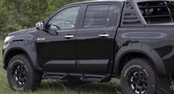 Расширитель арки RA (вылет 50 мм, комплект) Toyota Hilux AN120 дорестайлинг (2016-2020)  (Поверхность шагрень)