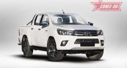 Декоративный элемент воздухозаборника Souz-96 (d10) Toyota Hilux AN120 дорестайлинг (2016-2020)