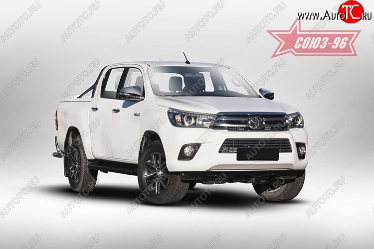 7 289 р. Декоративный элемент воздухозаборника Souz-96 (d16) Toyota Hilux AN120 дорестайлинг (2016-2020)  с доставкой в г. Москва