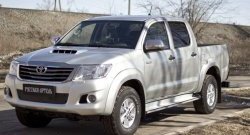 999 р. Зимняя заглушка решетки переднего бампера РА Toyota Hilux AN20,AN30  2-ой рестайлинг (2011-2016)  с доставкой в г. Москва. Увеличить фотографию 3