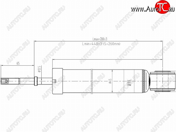 2 299 р. Амортизатор задний LH=RH SAT  Toyota Ipsum  ACM20 - Noah  1  с доставкой в г. Москва