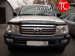 3 169 р. Дефлектор капота NovLine  Toyota Land Cruiser ( J105,  100) (1998-2007) дорестайлинг, 1-ый рестайлинг, 2-ой рестайлинг  с доставкой в г. Москва