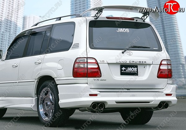 11 949 р. Накладка на задний бампер JAOS Toyota Land Cruiser 100 дорестайлинг (1998-2002) (Неокрашенная)  с доставкой в г. Москва