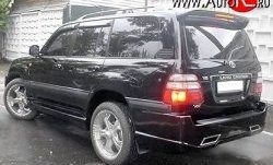 14 949 р. Пороги накладки Hunter Toyota Land Cruiser 100 дорестайлинг (1998-2002) (Неокрашенные)  с доставкой в г. Москва. Увеличить фотографию 2