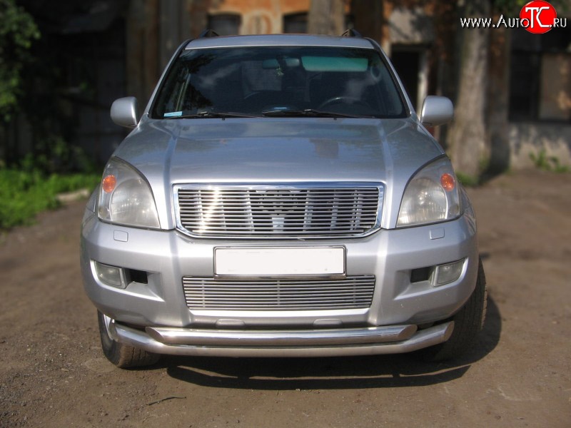 6 999 р. Декоративная вставка решетки радиатора (без знака) Berkut Toyota Land Cruiser Prado J120 (2002-2009)  с доставкой в г. Москва