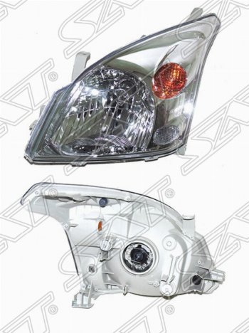 Левая фара передняя SAT Toyota (Тойота) Land Cruiser Prado (Лэнд)  J120 (2002-2009) J120