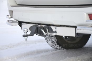 15 249 р. Фаркоп Petroil Tuning (съемный квадрат) Toyota Land Cruiser Prado J150 дорестайлинг (2009-2013)  с доставкой в г. Москва. Увеличить фотографию 2