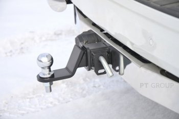 15 249 р. Фаркоп Petroil Tuning (съемный квадрат) Toyota Land Cruiser Prado J150 2-ой рестайлинг (2017-2020)  с доставкой в г. Москва. Увеличить фотографию 3