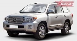 Декоративный элемент решетки радиатора Souz-96 (d16) Toyota Land Cruiser 200 1-ый рестайлинг (2012-2015)