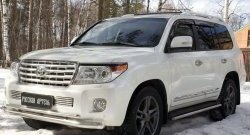 959 р. Реснички на фары RA Toyota Land Cruiser 200 1-ый рестайлинг (2012-2015) (Неокрашенные)  с доставкой в г. Москва. Увеличить фотографию 4