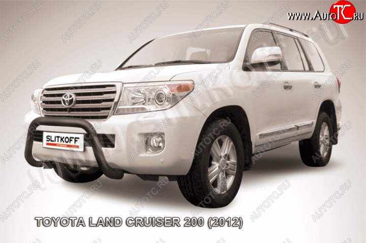 22 999 р. Кенгурятник d76 низкий мини Toyota Land Cruiser 200 1-ый рестайлинг (2012-2015) (Цвет: серебристый)  с доставкой в г. Москва