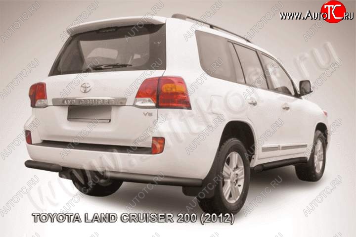 9 999 р. Уголки d76  Toyota Land Cruiser  200 (2012-2015) 1-ый рестайлинг (Цвет: серебристый)  с доставкой в г. Москва