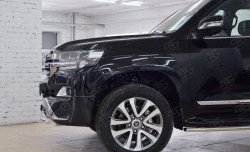 23 899 р. Защита переднего бампера (Ø63 мм с надписью, нержавейка) SLITKOFF Toyota Land Cruiser 200 2-ой рестайлинг (2015-2021)  с доставкой в г. Москва. Увеличить фотографию 4