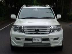 11 949 р. Накладка на передний бампер BRANEW Toyota Land Cruiser 200 дорестайлинг (2007-2012) (Неокрашенная)  с доставкой в г. Москва. Увеличить фотографию 3