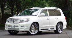 11 949 р. Накладка на передний бампер BRANEW  Toyota Land Cruiser  200 (2007-2012) дорестайлинг (Неокрашенная)  с доставкой в г. Москва. Увеличить фотографию 1