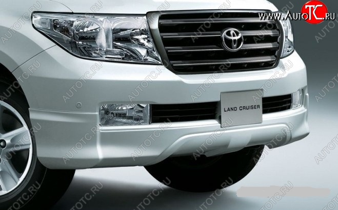 9 299 р. Накладка на передний бампер ORIGINAL  Toyota Land Cruiser  200 (2007-2012) дорестайлинг (Неокрашенная)  с доставкой в г. Москва