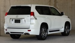 14 099 р. Пластиковые пороги Mz SPEED Toyota Land Cruiser Prado J150 дорестайлинг (2009-2013)  с доставкой в г. Москва. Увеличить фотографию 2