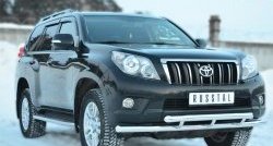 26 999 р. Защита переднего бампера (2 трубыØ63 мм, нержавейка) SLITKOFF Toyota Land Cruiser Prado J150 дорестайлинг (2009-2013)  с доставкой в г. Москва. Увеличить фотографию 4