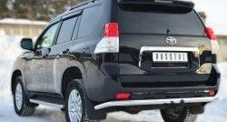 21 699 р. Одинарная защита заднего бампера из трубы диаметром 63 мм SLITKOFF Toyota Land Cruiser Prado J150 дорестайлинг (2009-2013)  с доставкой в г. Москва. Увеличить фотографию 4