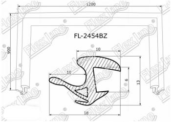 Молдинг лобового стекла FlexLine Toyota Prius XW20 дорестайлинг (2003-2005)