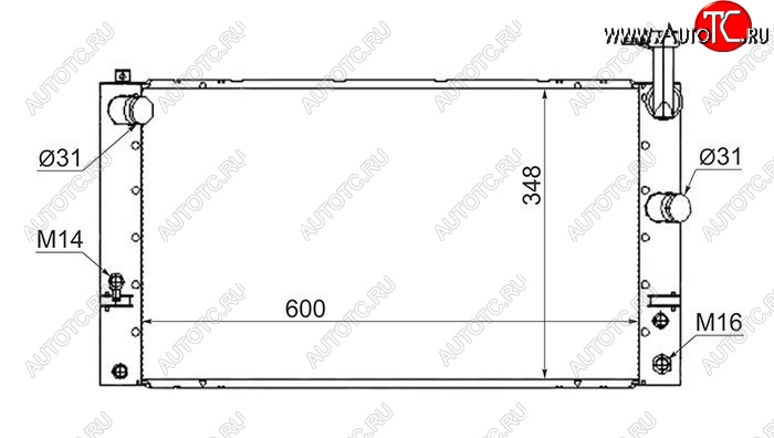 10 699 р. Радиатор двигателя SAT  Toyota Prius  XW20 (2003-2011) дорестайлинг, рестайлинг  с доставкой в г. Москва