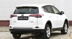 1 799 р. Защитная накладка на задний бампер RA Toyota RAV4 XA40 5 дв. рестайлинг (2015-2019)  с доставкой в г. Москва. Увеличить фотографию 2