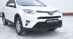 1 939 р. Защитная сетка решетки переднего бампера РА Toyota RAV4 XA40 5 дв. рестайлинг (2015-2019)  с доставкой в г. Москва. Увеличить фотографию 2