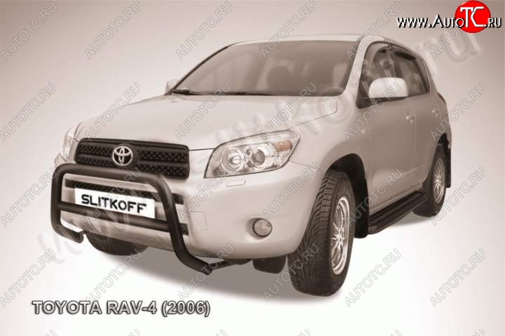 16 999 р. Кенгурятник d57 низкий Toyota RAV4 XA305 5 дв. дорестайлинг (2005-2009) (Цвет: серебристый)  с доставкой в г. Москва