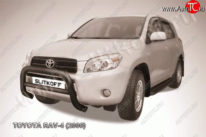 20 999 р. Кенгурятник d76 низкий Toyota RAV4 XA305 5 дв. дорестайлинг (2005-2009) (Цвет: серебристый)  с доставкой в г. Москва