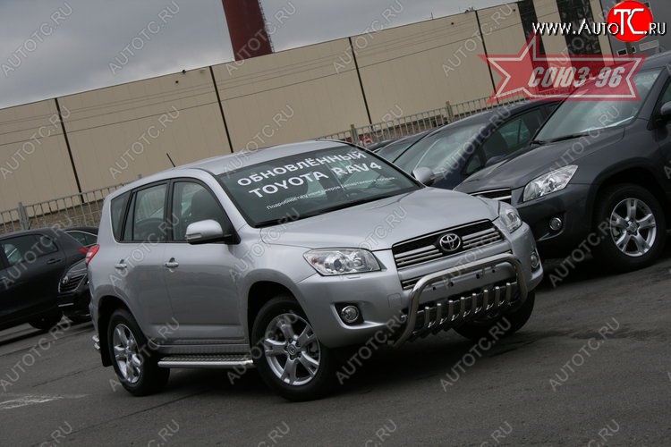 17 279 р. Защита переднего бампера Souz-96 (d60) Toyota RAV4 XA30 5 дв. 1-ый рестайлинг (2008-2010)  с доставкой в г. Москва