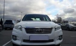 1 539 р. Сетка на бампер Russtal (хром)  Toyota RAV4  XA30 (2010-2013) 5 дв. 2-ой рестайлинг, 5 дв. удлиненный 2-ой рестайлинг  с доставкой в г. Москва. Увеличить фотографию 3