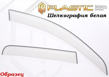 2 189 р. Комплект дефлекторов окон CA-Plastic  Toyota RAV4  XA40 (2012-2015) 5 дв. дорестайлинг (Classic полупрозрачный, Без хром.молдинга)  с доставкой в г. Москва. Увеличить фотографию 2