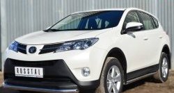 15 999 р. Одинарная защита переднего бампера диаметром 63 мм SLITKOFF Toyota RAV4 XA40 5 дв. дорестайлинг (2012-2015)  с доставкой в г. Москва. Увеличить фотографию 4