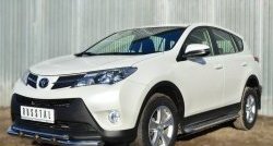 23 799 р. Широкая защита порогов SLITKOFF  Toyota RAV4  XA40 (2012-2015) 5 дв. дорестайлинг  с доставкой в г. Москва. Увеличить фотографию 3