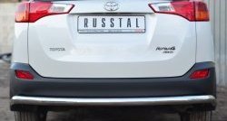 Одинарная защита заднего бампера из трубы диаметром 63 мм SLITKOFF Toyota RAV4 XA40 5 дв. дорестайлинг (2012-2015)