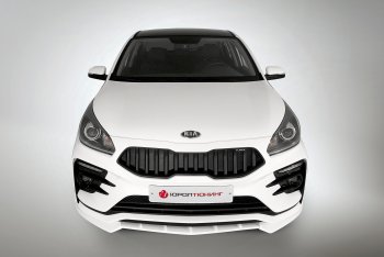 2 899 р. Сплиттер переднего бампера QUASAR KIA Rio 4 FB дорестайлинг седан (2016-2020) (Неокрашенный)  с доставкой в г. Москва. Увеличить фотографию 4