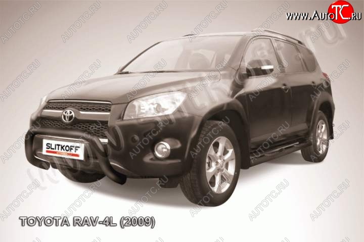 20 999 р. Кенгурятник d76 низкий Toyota RAV4 XA30 5 дв. удлиненный 1-ый рестайлинг (2009-2010) (Цвет: серебристый)  с доставкой в г. Москва