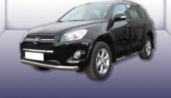 Одинарная защита переднего бампера диаметром 76 мм Slitkoff Toyota RAV4 XA30 5 дв. удлиненный 1-ый рестайлинг (2009-2010)