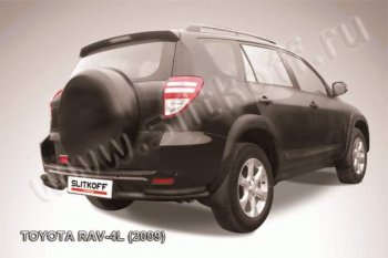 6 449 р. Уголки d57+d42 двойные  Toyota RAV4  XA30 (2009-2010) 5 дв. удлиненный 1-ый рестайлинг (Цвет: серебристый)  с доставкой в г. Москва. Увеличить фотографию 1