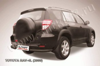 6 699 р. Уголки d76  Toyota RAV4  XA30 (2009-2010) 5 дв. удлиненный 1-ый рестайлинг (Цвет: серебристый)  с доставкой в г. Москва. Увеличить фотографию 1