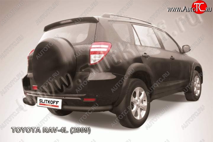 6 699 р. Уголки d76  Toyota RAV4  XA30 (2009-2010) 5 дв. удлиненный 1-ый рестайлинг (Цвет: серебристый)  с доставкой в г. Москва