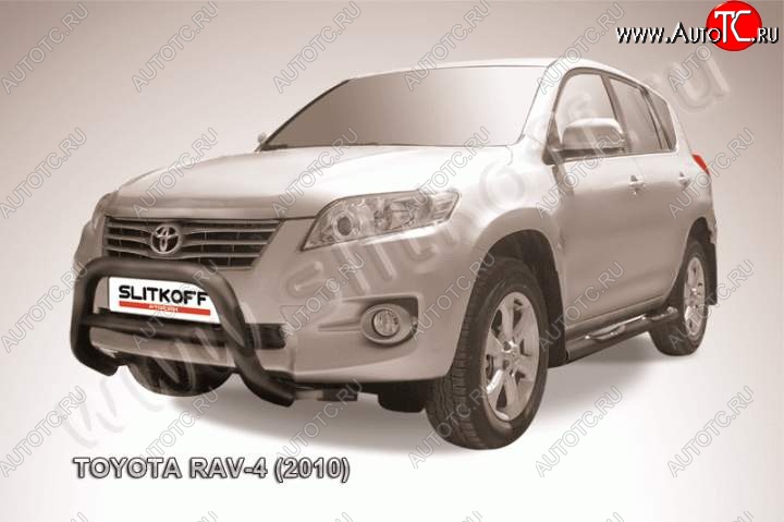 20 999 р. Кенгурятник d76 низкий  Toyota RAV4  XA30 (2010-2013) 5 дв. 2-ой рестайлинг, 5 дв. удлиненный 2-ой рестайлинг (Цвет: серебристый)  с доставкой в г. Москва