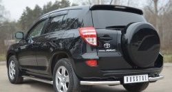 13 949 р. Защита заднего бампера (Ø63 мм, нержавейка) SLITKOFF  Toyota RAV4  XA30 (2010-2013) 5 дв. 2-ой рестайлинг  с доставкой в г. Москва. Увеличить фотографию 4