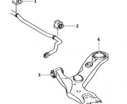 389 р. Полиуретановая втулка стабилизатора передней подвески (левая) Точка Опоры (22,2 мм) Toyota RAV4 XA305 5 дв. дорестайлинг (2005-2009)  с доставкой в г. Москва. Увеличить фотографию 2